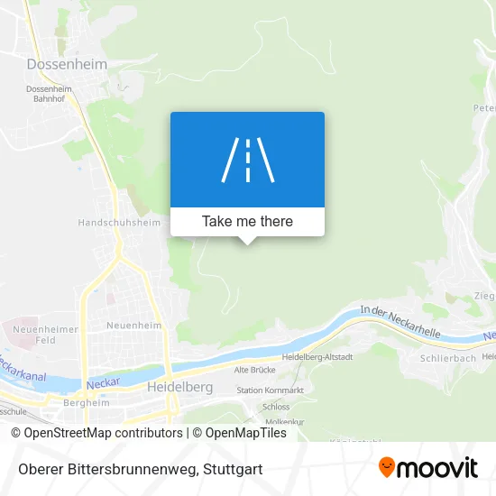 Карта Oberer Bittersbrunnenweg