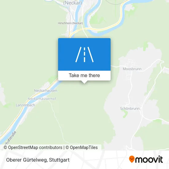 Карта Oberer Gürtelweg