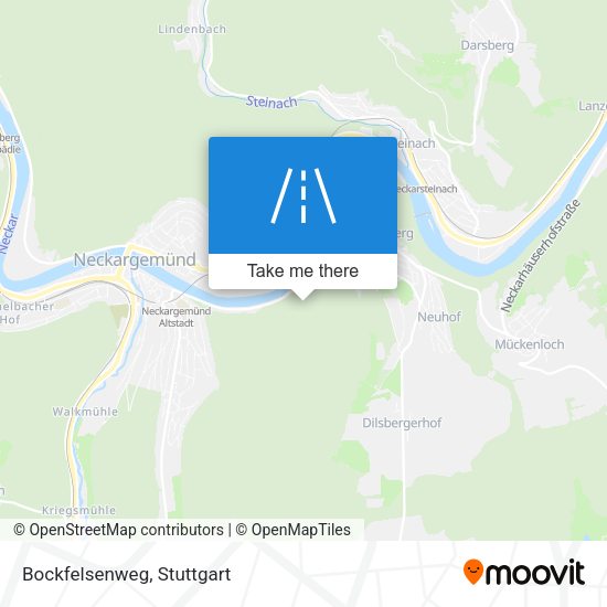 Bockfelsenweg map