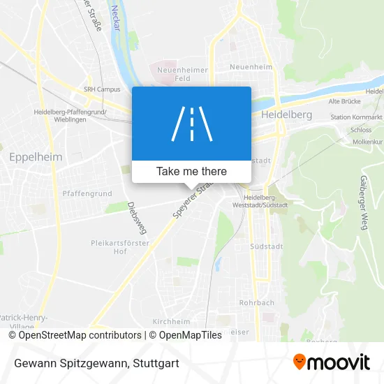 Карта Gewann Spitzgewann
