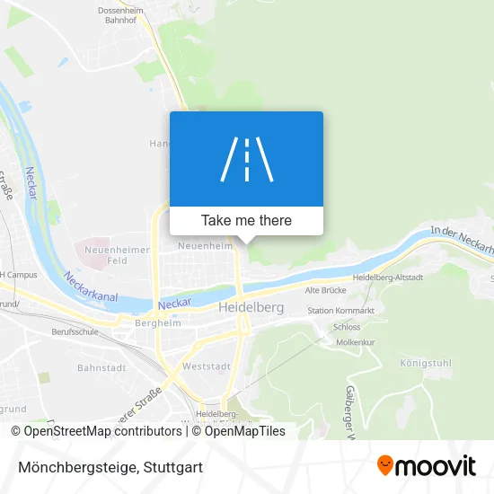 Карта Mönchbergsteige