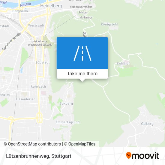 Lützenbrunnenweg map