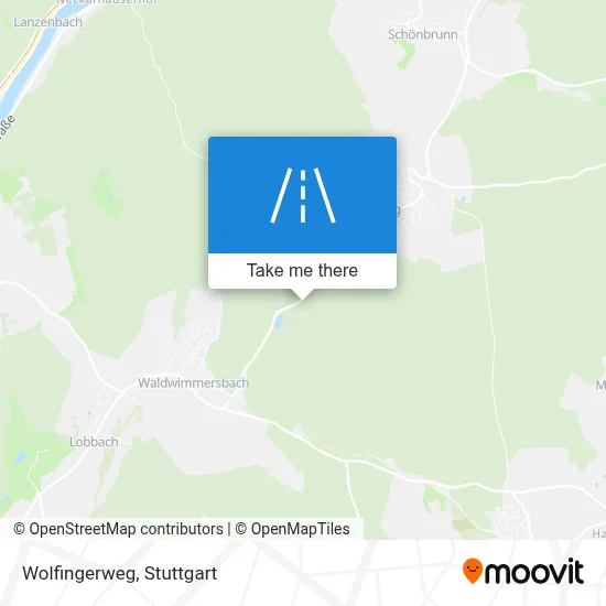 Wolfingerweg map