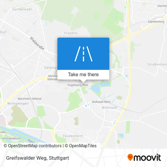 Greifswalder Weg map