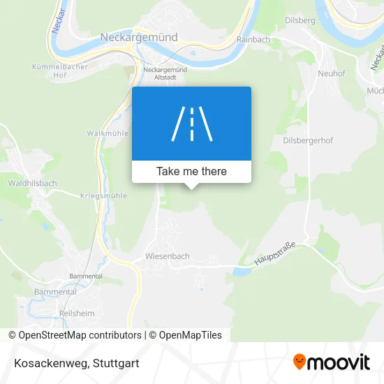 Карта Kosackenweg