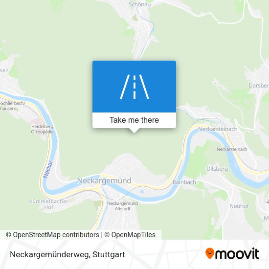 Neckargemünderweg map