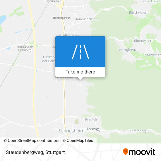 Карта Staudenbergweg