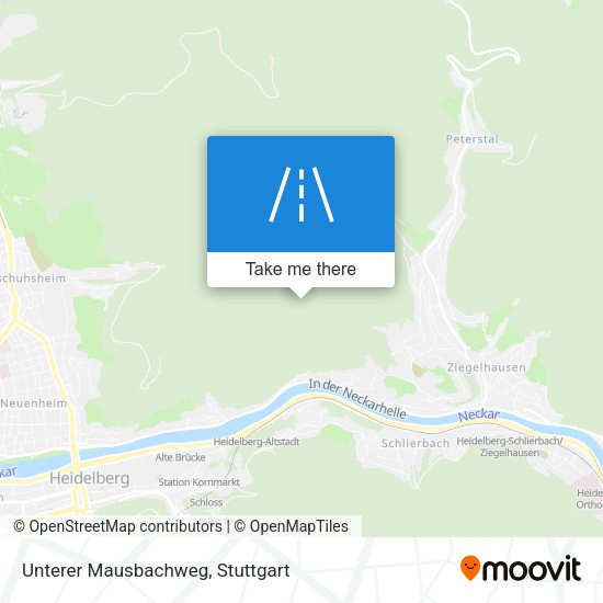 Unterer Mausbachweg map