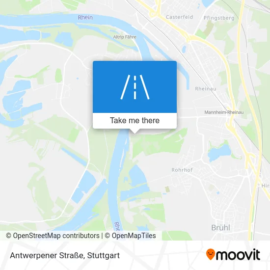 Карта Antwerpener Straße