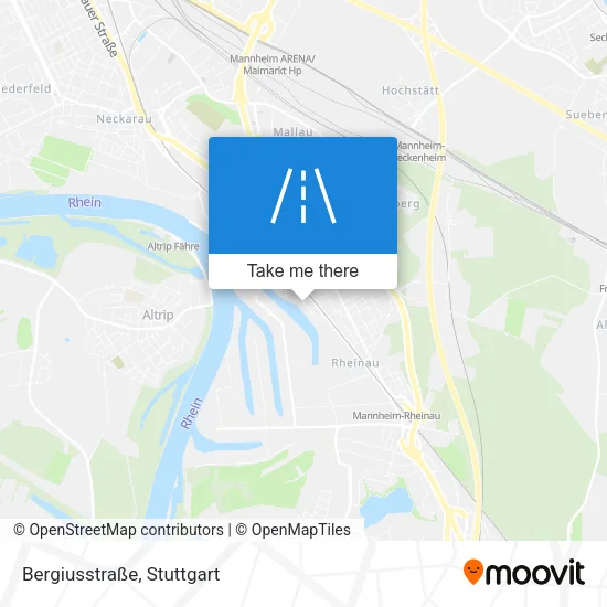 Карта Bergiusstraße
