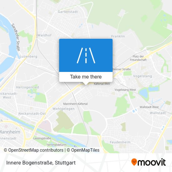 Innere Bogenstraße map