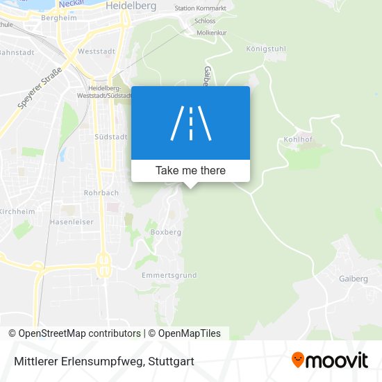 Mittlerer Erlensumpfweg map