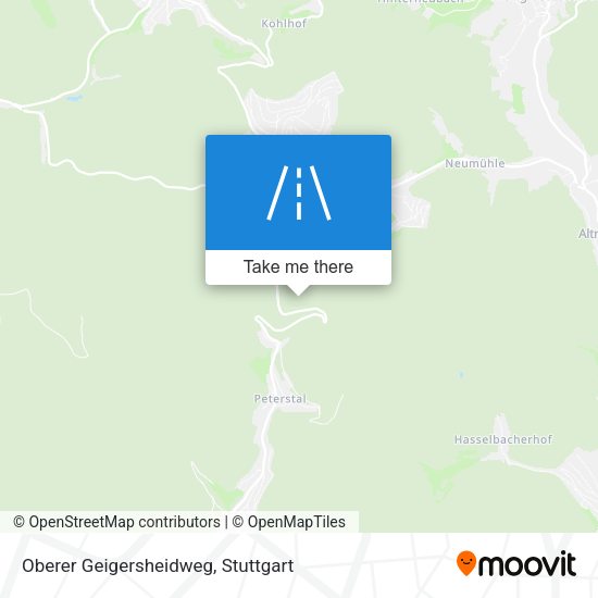 Oberer Geigersheidweg map