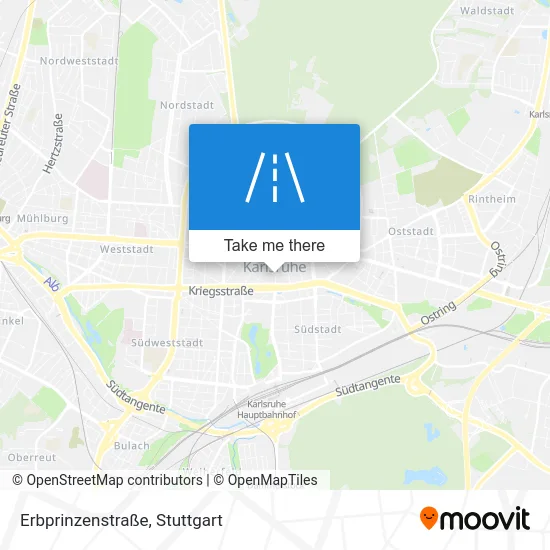 Карта Erbprinzenstraße