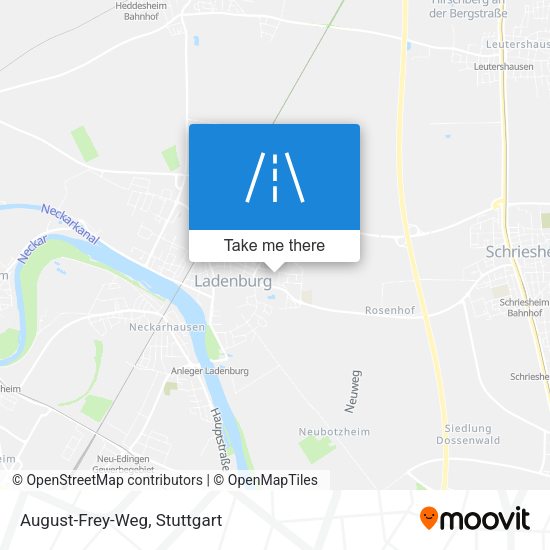 August-Frey-Weg map
