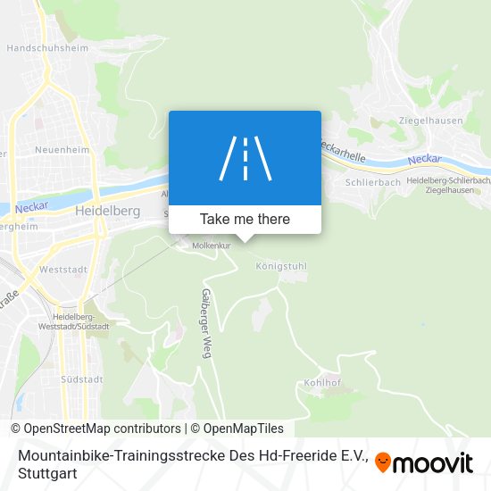 Mountainbike-Trainingsstrecke Des Hd-Freeride E.V. map