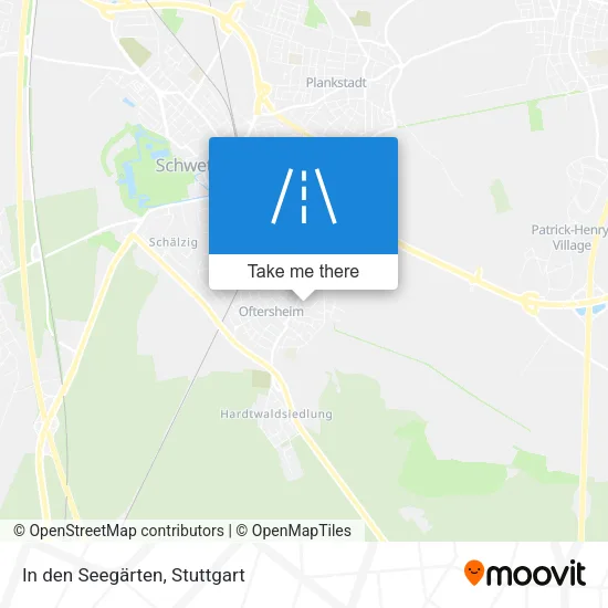 Карта In den Seegärten