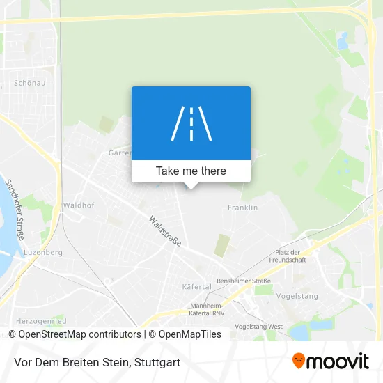 Карта Vor Dem Breiten Stein