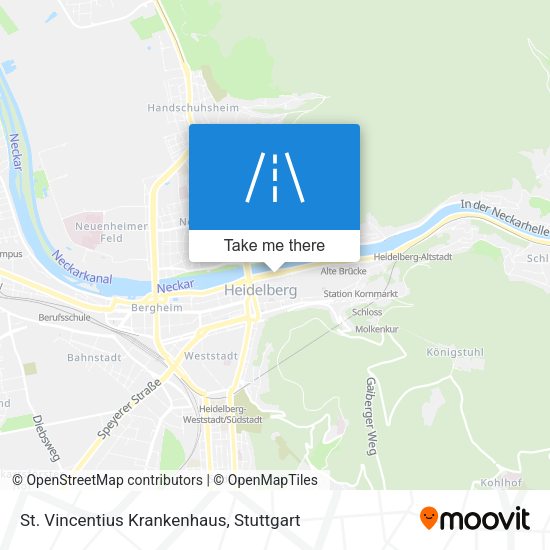 St. Vincentius Krankenhaus map