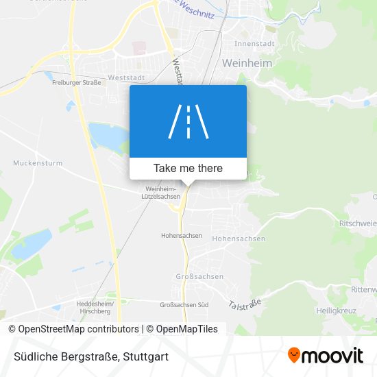 Südliche Bergstraße map