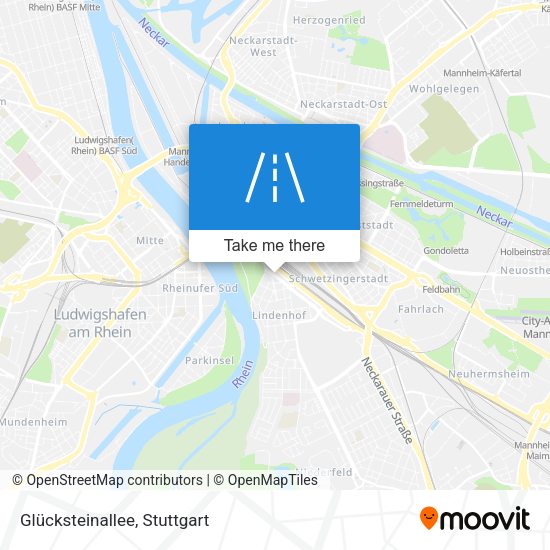 Glücksteinallee map
