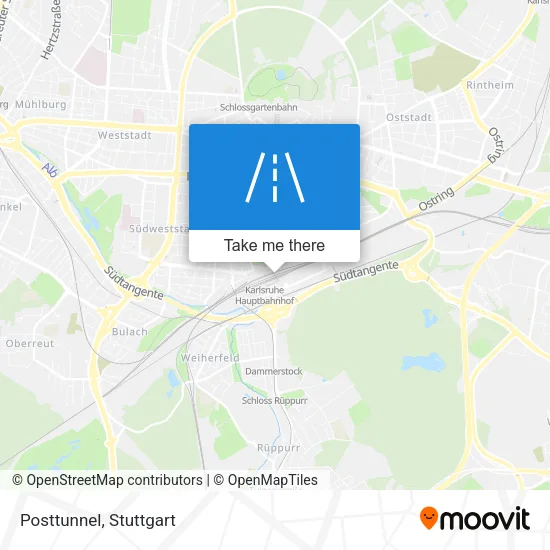 Posttunnel map
