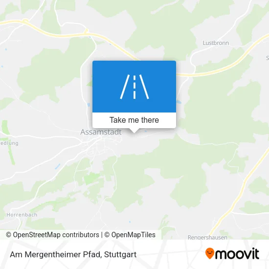 Карта Am Mergentheimer Pfad