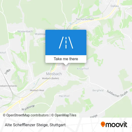 Карта Alte Schefflenzer Steige