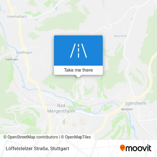 Löffelstelzer Straße map