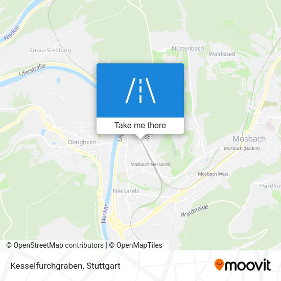 Карта Kesselfurchgraben
