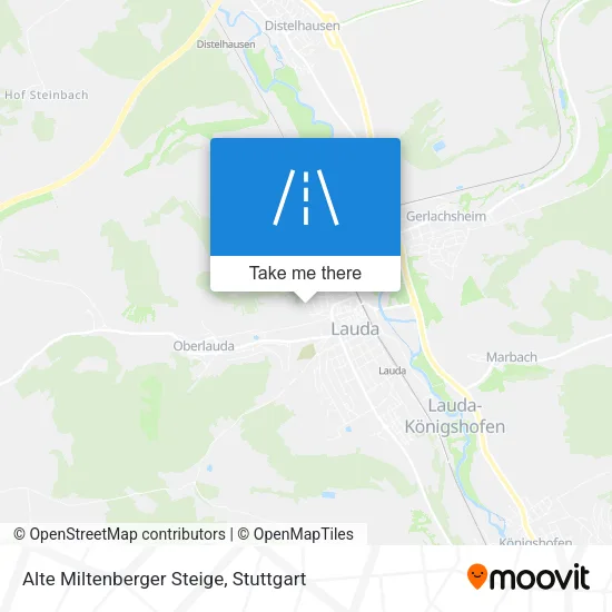 Карта Alte Miltenberger Steige
