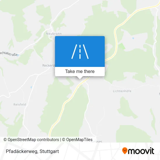 Карта Pfadäckerweg