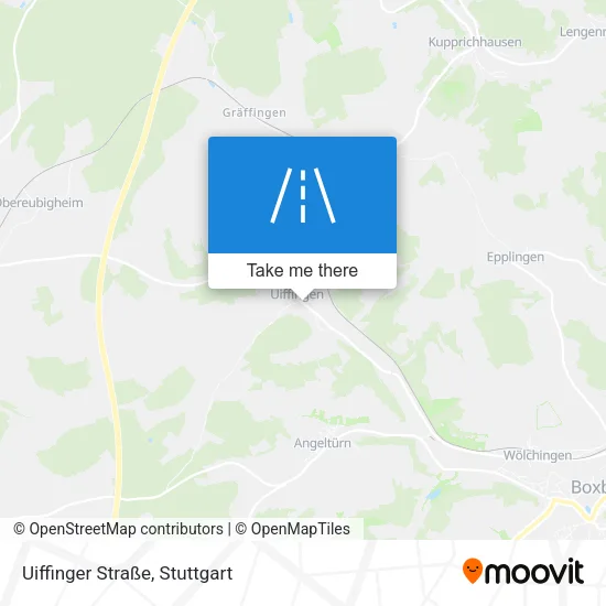 Карта Uiffinger Straße