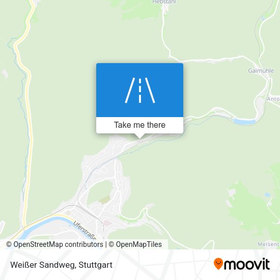Weißer Sandweg map