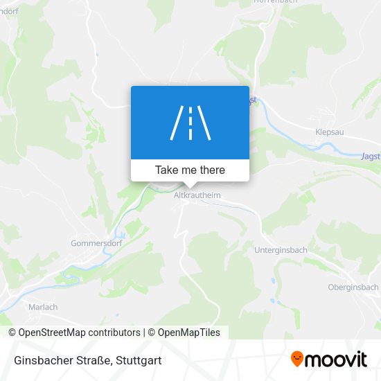 Ginsbacher Straße map