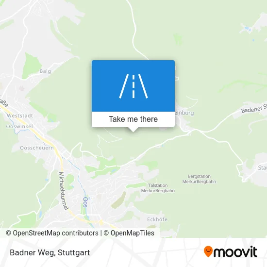 Карта Badner Weg