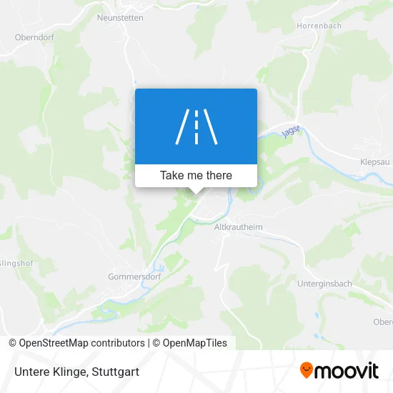 Карта Untere Klinge