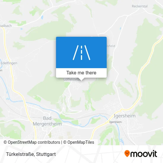 Карта Türkelstraße