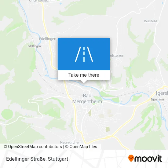 Карта Edelfinger Straße