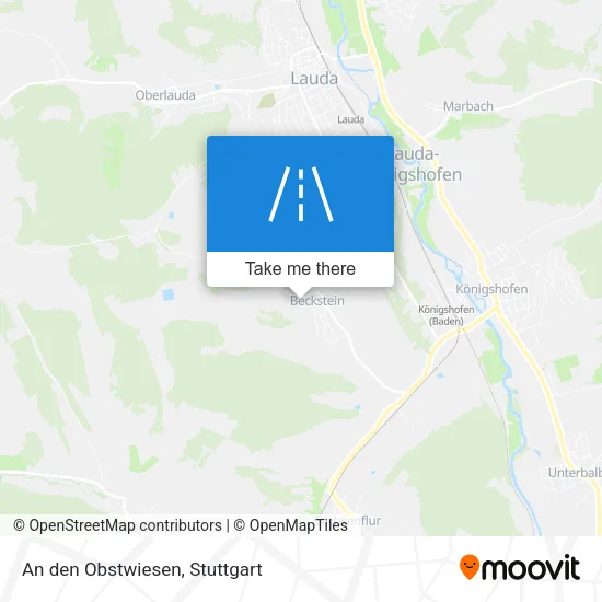 Карта An den Obstwiesen