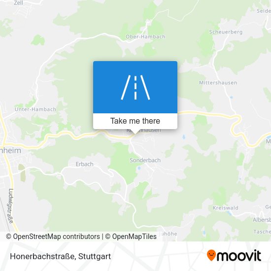 Honerbachstraße map