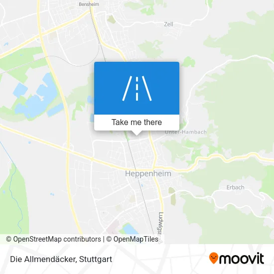 Карта Die Allmendäcker