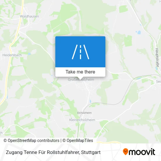 Карта Zugang Tenne Für Rollstuhlfahrer