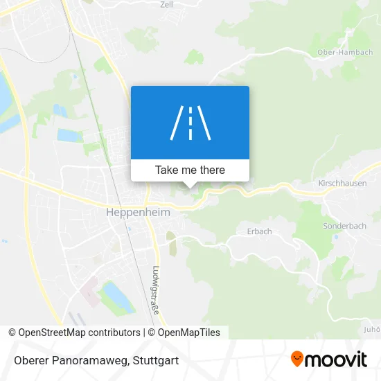 Карта Oberer Panoramaweg