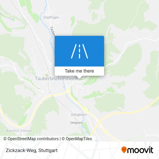 Карта Zickzack-Weg