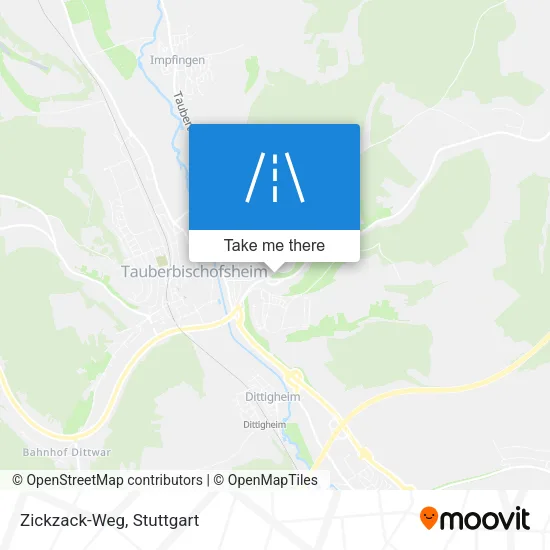 Карта Zickzack-Weg