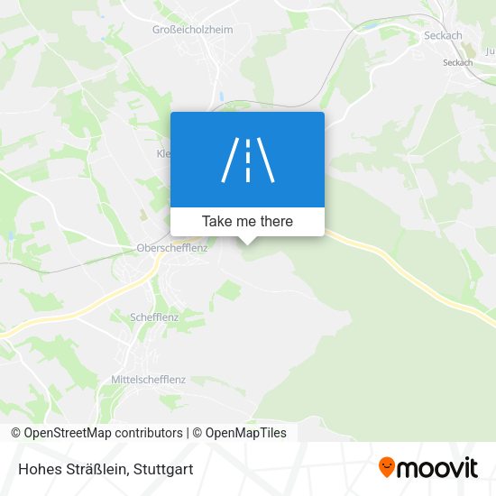 Hohes Sträßlein map