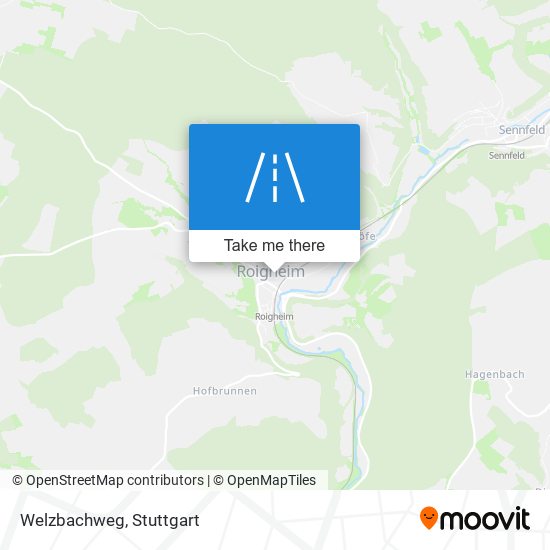 Карта Welzbachweg