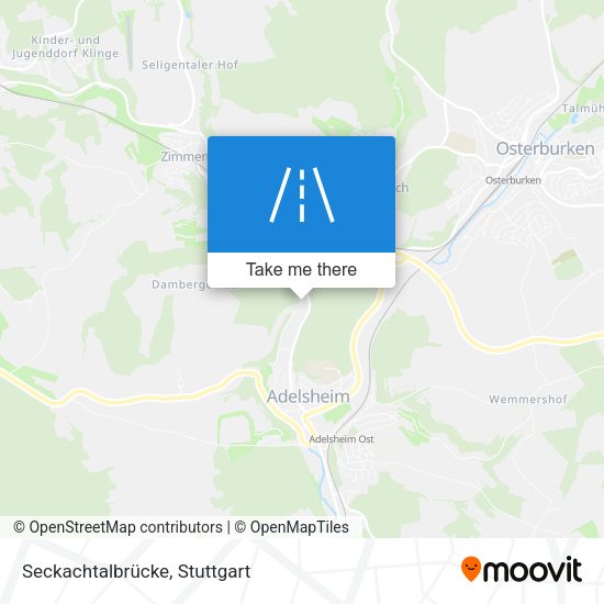 Seckachtalbrücke map
