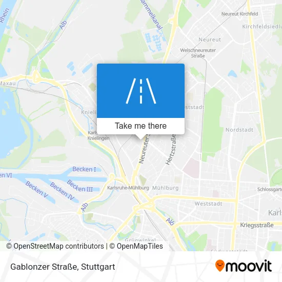 Карта Gablonzer Straße